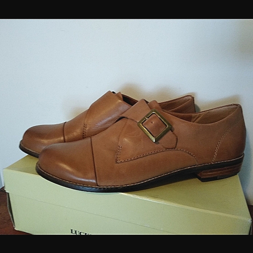 Lucky Brand Dolly Oxford Tan Leather